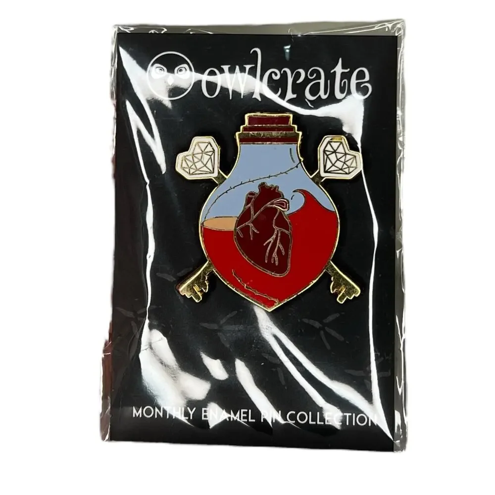 OwlCrate This Poison Heart Enamel Pin - July 2021 